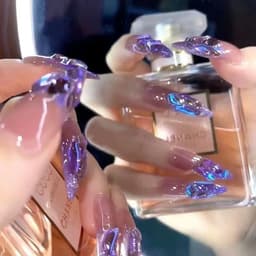 Túi 100 viên đá khối chân bằng trong suốt màu sắc Bling trang trí móng - Hoangquy.233 3