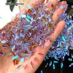 Túi 100 viên đá khối chân bằng trong suốt màu sắc Bling trang trí móng - Hoangquy.233 2