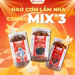 [GIDOBI] Combo Mix 3 - Ăn vặt ngon rẻ - Mồi ngon nhâm nhi - 600g 1