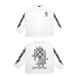 Áo thun dài tay thánh giá thập tự longsleve CHORME HEARTS nam nữ boxy long tee form rộng tập training thể thao AM108 3