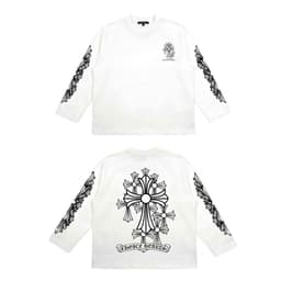 Áo thun dài tay thánh giá thập tự longsleve CHORME HEARTS nam nữ boxy long tee form rộng tập training thể thao AM108 8