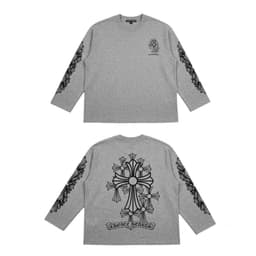 Áo thun dài tay thánh giá thập tự longsleve CHORME HEARTS nam nữ boxy long tee form rộng tập training thể thao AM108 5