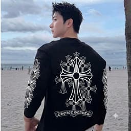 Áo thun dài tay thánh giá thập tự longsleve CHORME HEARTS nam nữ boxy long tee form rộng tập training thể thao AM108 9
