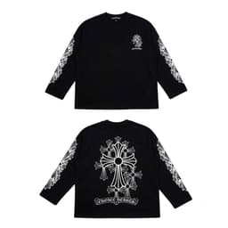 Áo thun dài tay thánh giá thập tự longsleve CHORME HEARTS nam nữ boxy long tee form rộng tập training thể thao AM108 2