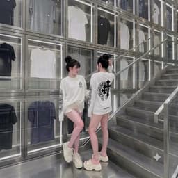 Áo thun dài tay phông cotton thánh giá CHORME HEARTS nam nữ boxy long tee form rộng unisex thể thao thu đông AM110 6