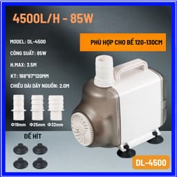 Máy Bơm Nước Bể Cá DELI Siêu Khỏe, Hoạt Động Êm Ái, Tiết Kiệm Điện Công Suất 10W-125W 8