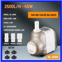 Máy Bơm Nước Bể Cá DELI Siêu Khỏe, Hoạt Động Êm Ái, Tiết Kiệm Điện Công Suất 10W-125W 7