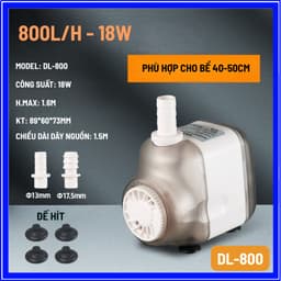Máy Bơm Nước Bể Cá DELI Siêu Khỏe, Hoạt Động Êm Ái, Tiết Kiệm Điện Công Suất 10W-125W 6