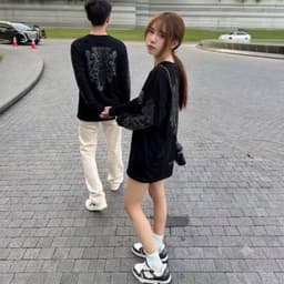Áo thun phông dài tay KIẾM Đen thánh giá thập tự CHOICE HEARTS l66 nam nữ boxy long tee form rộng kiểu đẹp y2k AM117 4