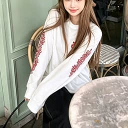 Áo thun phông dài tay KIẾM ĐỎ thánh giá thập tự CHORME HEARTS l66 nam nữ boxy long tee form rộng thể thao thu đông AM119 9