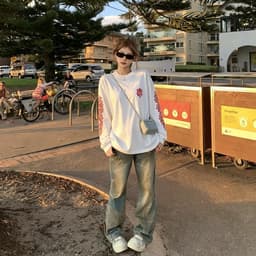 Áo thun phông dài tay KIẾM ĐỎ thánh giá thập tự CHORME HEARTS l66 nam nữ boxy long tee form rộng thể thao thu đông AM119 8