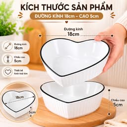 Bộ Bát Đĩa Sứ Trắng Viền Đen Thiết Kế Gân Sọc Mới Sang Trọng Siêu Bền Đẹp An Toàn Cho Máy Rửa Bát 7
