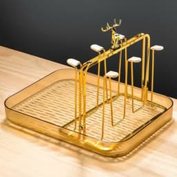 Bộ cốc bình nước thuỷ tinh cao cấp, bộ bình nước 6 cốc kèm khay để bàn sang trọng cho phòng khách phong cách hiện đại 9