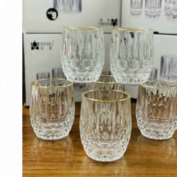 Ly Cốc Thủy Tinh Phong Cách Hiện Đại Hàng Nhập Khẩu , Ly Uống Nước Cách Nhiệt Dày Dặn,BAO BÙ BỂ VỠ  MC9 2