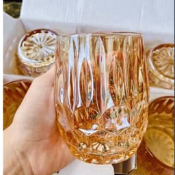 Ly Cốc Thủy Tinh Phong Cách Hiện Đại Hàng Nhập Khẩu , Ly Uống Nước Cách Nhiệt Dày Dặn,BAO BÙ BỂ VỠ  MC9 6