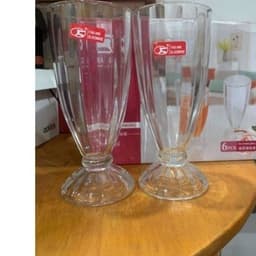 Combo 6  ly thủy tinh đựng sinh tố 369ml LOẠI 1 ,DUNG TÍCH 370ML BAO BÙ BỂ VỠ MC32 3