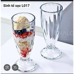 Combo 6  ly thủy tinh đựng sinh tố 369ml LOẠI 1 ,DUNG TÍCH 370ML BAO BÙ BỂ VỠ MC32 6
