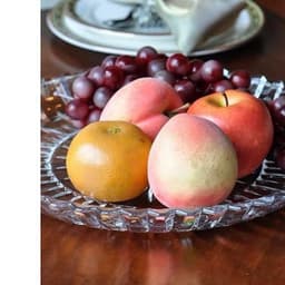 Đĩa thuỷ tinh tròn khay thủy tinh trắng siêu to đường kính 30cm  MB33 5