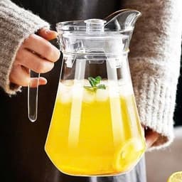 Bình ca thủy tinh trơn đựng nước 1500ml  2