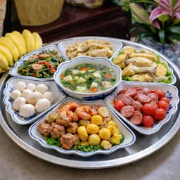 Bộ bát đĩa hoa mặt trời thương hiệu gochy, men trắng vẽ hoa sen - Gốm sứ Bát Tràng cao cấp 3