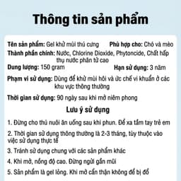 Gel Khử Mùi Thú Cưng MOTLINO 150g – Khử Mùi Nước Tiểu Chó Mèo, Loại Bỏ Mùi Hôi, Ức Chế Vi Khuẩn Lâu Dài 9