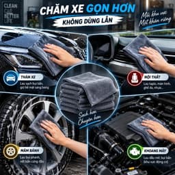 Khăn lau đa năng Microfiber 30x30cm – MỖI VIỆC MỘT KHĂN - KHÔNG DÙNG LẪN | Combo 5, 10, 20 khăn màu ngẫu nhiên 6