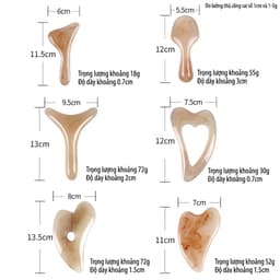 Dụng Cụ Cạo Gió Ấn Huyệt Massage Mặt Và Toàn Thân Nhựa Resin Cao Cấp Dùng Cho Spa và Gia Đình 4