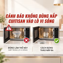 Combo Tiết Kiệm Cuitisan 3 món Simple cao cấp an toàn Dùng Lò Vi Sóng made in Hàn Quốc chính hãng (500ml/580ml/980ml) 7