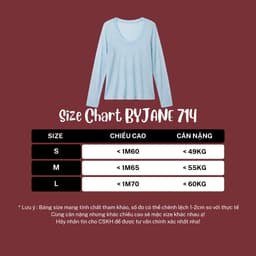 [ MỞ BÁN ] Áo Thun Nữ Dài Tay Form Rộng Chất Thun Giấy Cổ Rộng Siêu Nhẹ Mềm Mịn Co Giãn Tốt BYJANE-714 2