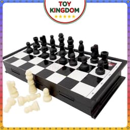 [Sato] Bộ Cờ Vua Trắng Đen Size Lớn Có Nam Châm Loại Cao Cấp Đồ Chơi Trí Tuệ Thể Thao Boardgame 6