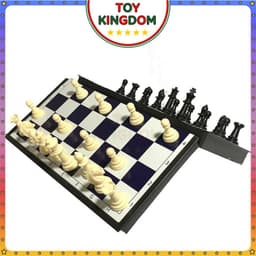 [Sato] Bộ Cờ Vua Trắng Đen Size Lớn Có Nam Châm Loại Cao Cấp Đồ Chơi Trí Tuệ Thể Thao Boardgame 7