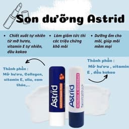 Son Dưỡng Môi Astrid Calendula 4.8g - Cúc Vạn Thọ Chữa Lành, Dưỡng Ẩm 24h, Phù Hợp Môi Nứt Nẻ 2