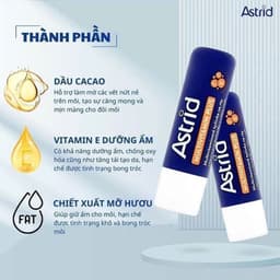Son dưỡng môi Astrid mỡ hươu chính hãng - Dưỡng ẩm, phục hồi môi khô nứt nẻ, làm hồng môi 3