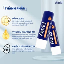 Son Dưỡng Môi Astrid Calendula 4.8g - Cúc Vạn Thọ Chữa Lành, Dưỡng Ẩm 24h, Phù Hợp Môi Nứt Nẻ 5