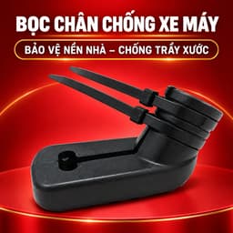 Bọc Chân Chống Xe Máy Cao Su Dày Dặn, Kèm 2 Dây Rút, Chống Trượt Và Bảo Vệ Nền Nhà 7