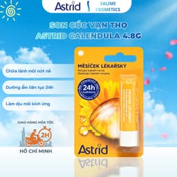 Son Dưỡng Môi Astrid Calendula 4.8g - Cúc Vạn Thọ Chữa Lành, Dưỡng Ẩm 24h, Phù Hợp Môi Nứt Nẻ 1