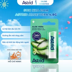 Son Dưỡng Môi Astrid Aloe Vera 4.8g - Lô Hội Làm Dịu, Dưỡng Ẩm, Phù Hợp Môi Nhạy Cảm 1