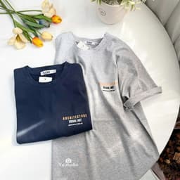 Áo thun 3158 YUSTUDIO form rộng áo thun unisex nam nữ trước ngực mẫu VISUAL ART 8