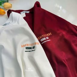 Áo thun 3158 YUSTUDIO form rộng áo thun unisex nam nữ trước ngực mẫu VISUAL ART 1
