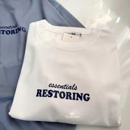 Áo thun 3158 YUSTUDIO form rộng áo thun unisex nam nữ tay lỡ mẫu RESTORING 7