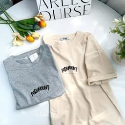 Áo thun 3158 YUSTUDIO form rộng áo thun unisex nam nữ tay lỡ mẫu PARAMOUNT 4