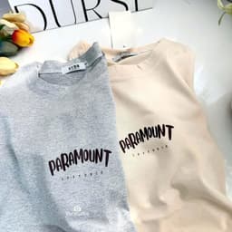 Áo thun 3158 YUSTUDIO form rộng áo thun unisex nam nữ tay lỡ mẫu PARAMOUNT 5