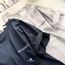 Áo thun 3158 YUSTUDIO form rộng áo thun unisex nam nữ trước ngực mẫu ASTRONAUT 6