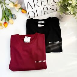 Áo thun 3158 YUSTUDIO form rộng áo thun unisex nam nữ trước ngực mẫu ASTRONAUT 8