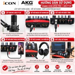 Combo Sound Card ICON Upod Pro + Micro AKG P120 Thu Âm, Hát Livestream, Karaoke Trên Điện Thoại Máy Tính 6