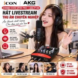 Combo Sound Card ICON Upod Pro + Micro AKG P120 Thu Âm, Hát Livestream, Karaoke Trên Điện Thoại Máy Tính 4
