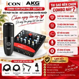 Combo Sound Card ICON Upod Pro + Micro AKG P120 Thu Âm, Hát Livestream, Karaoke Trên Điện Thoại Máy Tính 9
