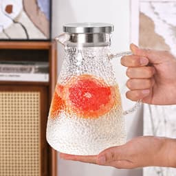 BÌNH THUỶ TINH CHỊU NHIỆT ĐUN ĐƯỢC SIÊU ĐẸP  HÀNG NHẬP KHẨU 1500ml, bao bù bể vỡ  M17 4
