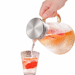 BÌNH THUỶ TINH CHỊU NHIỆT ĐUN ĐƯỢC SIÊU ĐẸP  HÀNG NHẬP KHẨU 1500ml, bao bù bể vỡ  M17 3