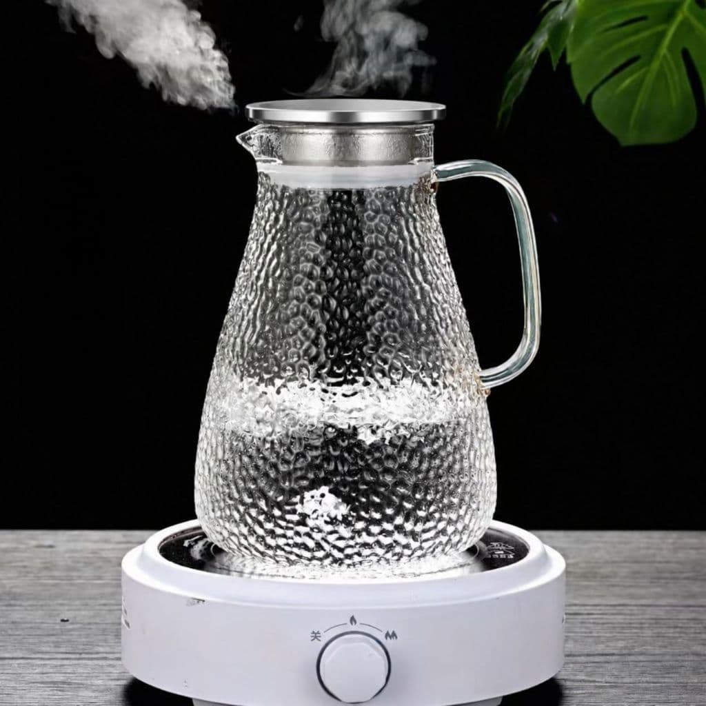 BÌNH THUỶ TINH CHỊU NHIỆT ĐUN ĐƯỢC SIÊU ĐẸP  HÀNG NHẬP KHẨU 1500ml, bao bù bể vỡ  M17